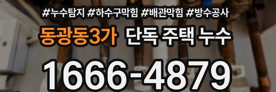 동광동3가 단독 주택 누수