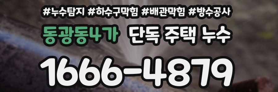 동광동4가 단독 주택 누수