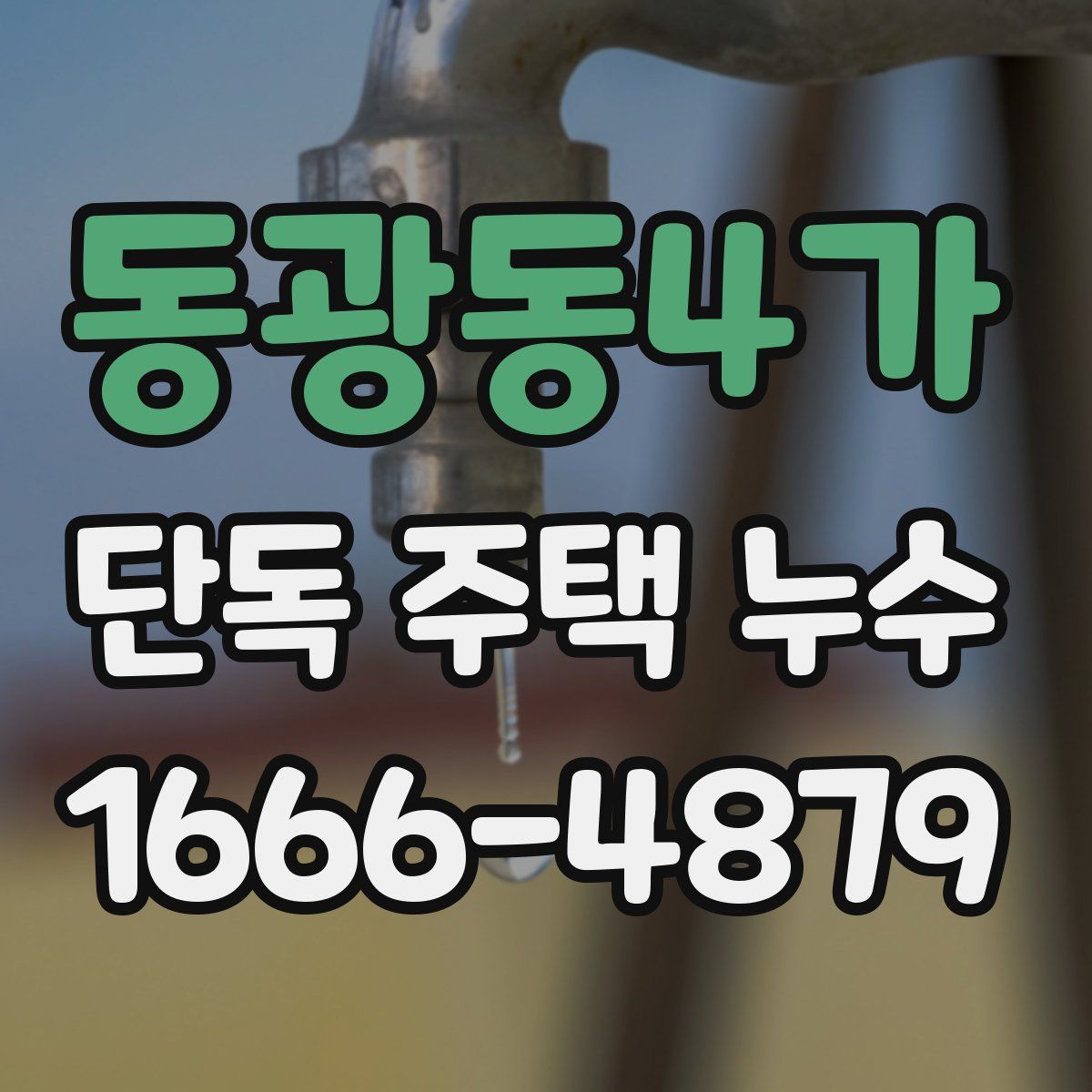 동광동4가 단독 주택 누수
