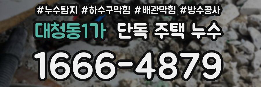 대청동1가 단독 주택 누수