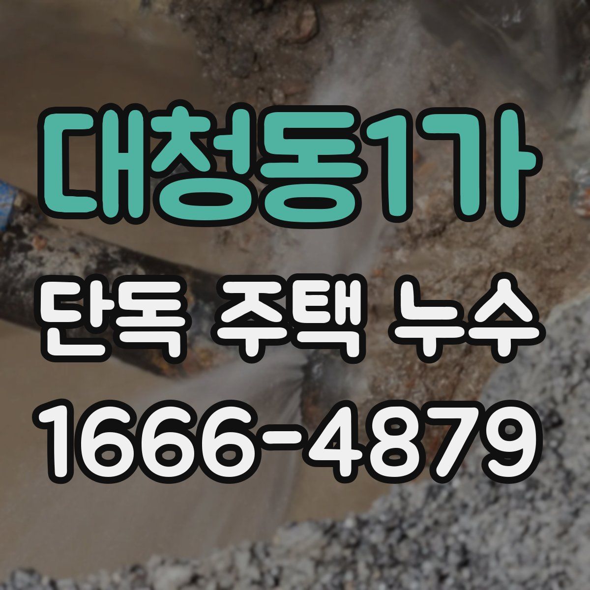 대청동1가 단독 주택 누수