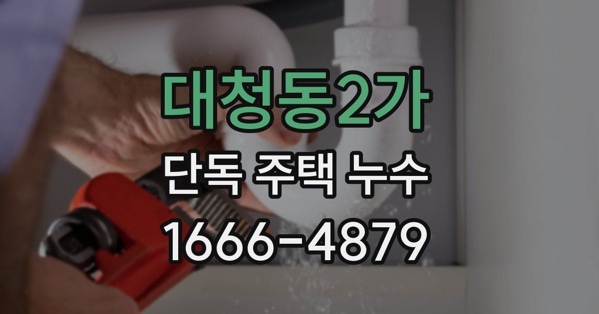 대청동2가 단독 주택 누수
