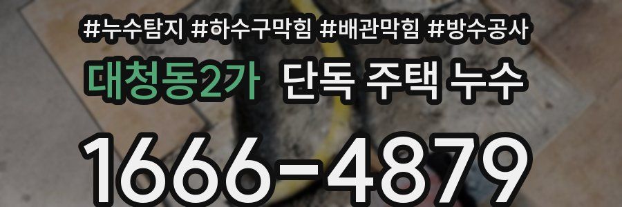 대청동2가 단독 주택 누수