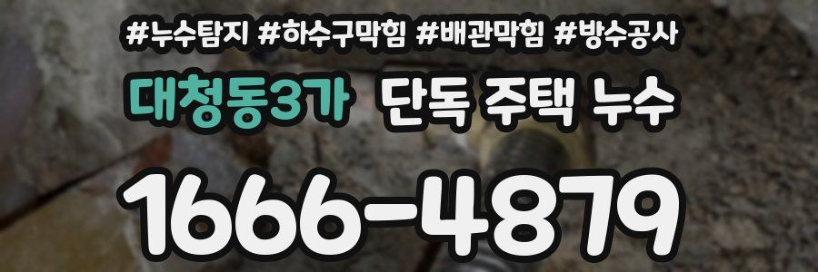 대청동3가 단독 주택 누수