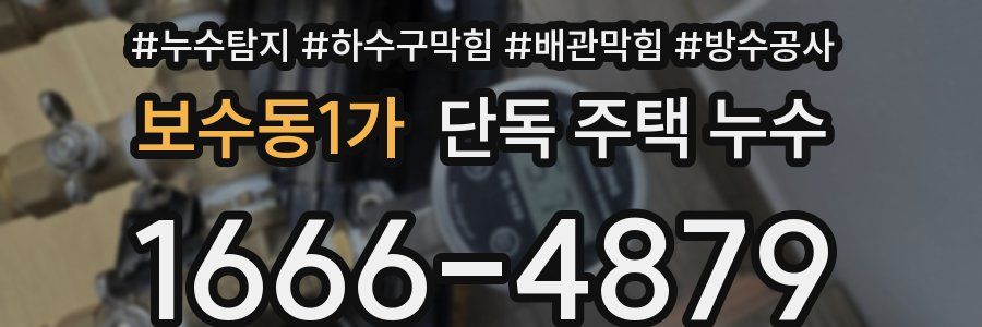 보수동1가 단독 주택 누수