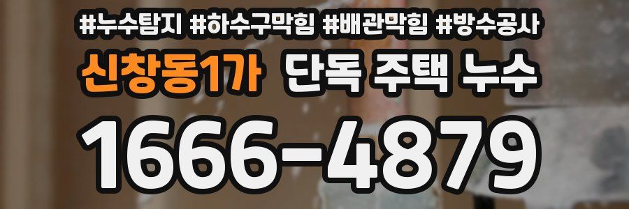 신창동1가 단독 주택 누수