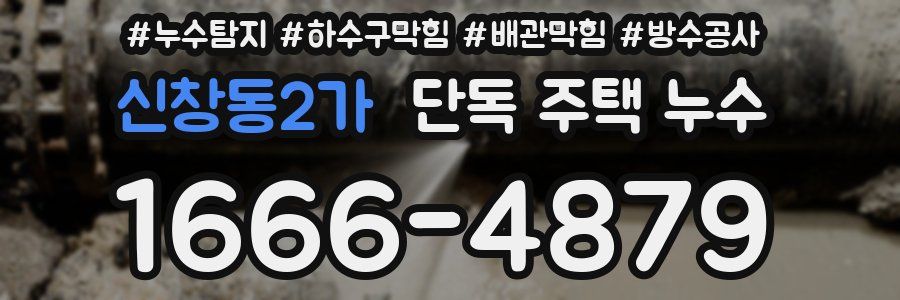 신창동2가 단독 주택 누수