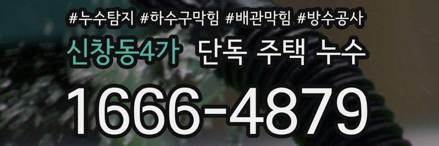 신창동4가 단독 주택 누수