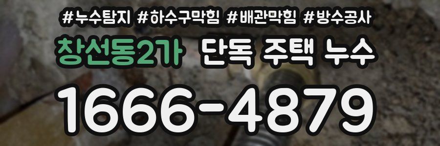 창선동2가 단독 주택 누수
