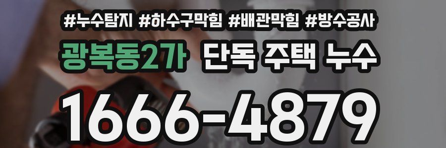 광복동2가 단독 주택 누수