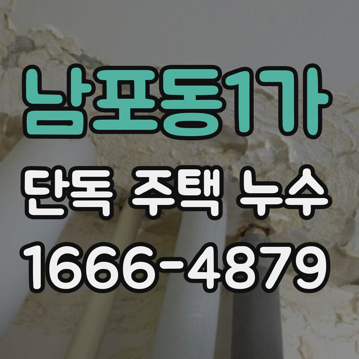 남포동1가 단독 주택 누수