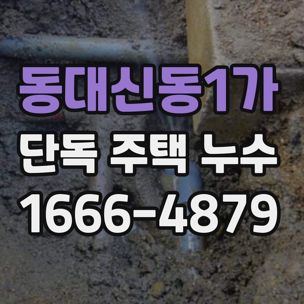 동대신동1가 단독 주택 누수