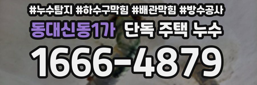 동대신동1가 단독 주택 누수