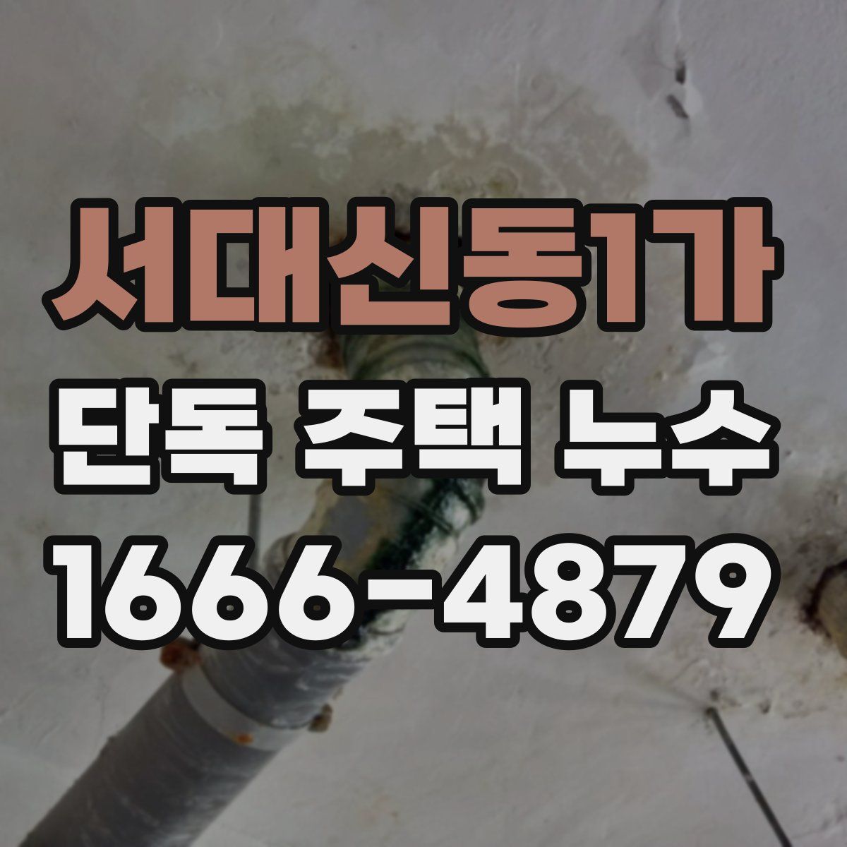 서대신동1가 단독 주택 누수
