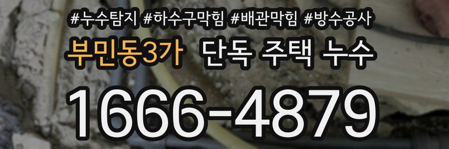 부민동3가 단독 주택 누수
