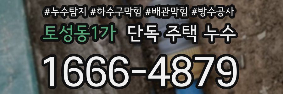 토성동1가 단독 주택 누수
