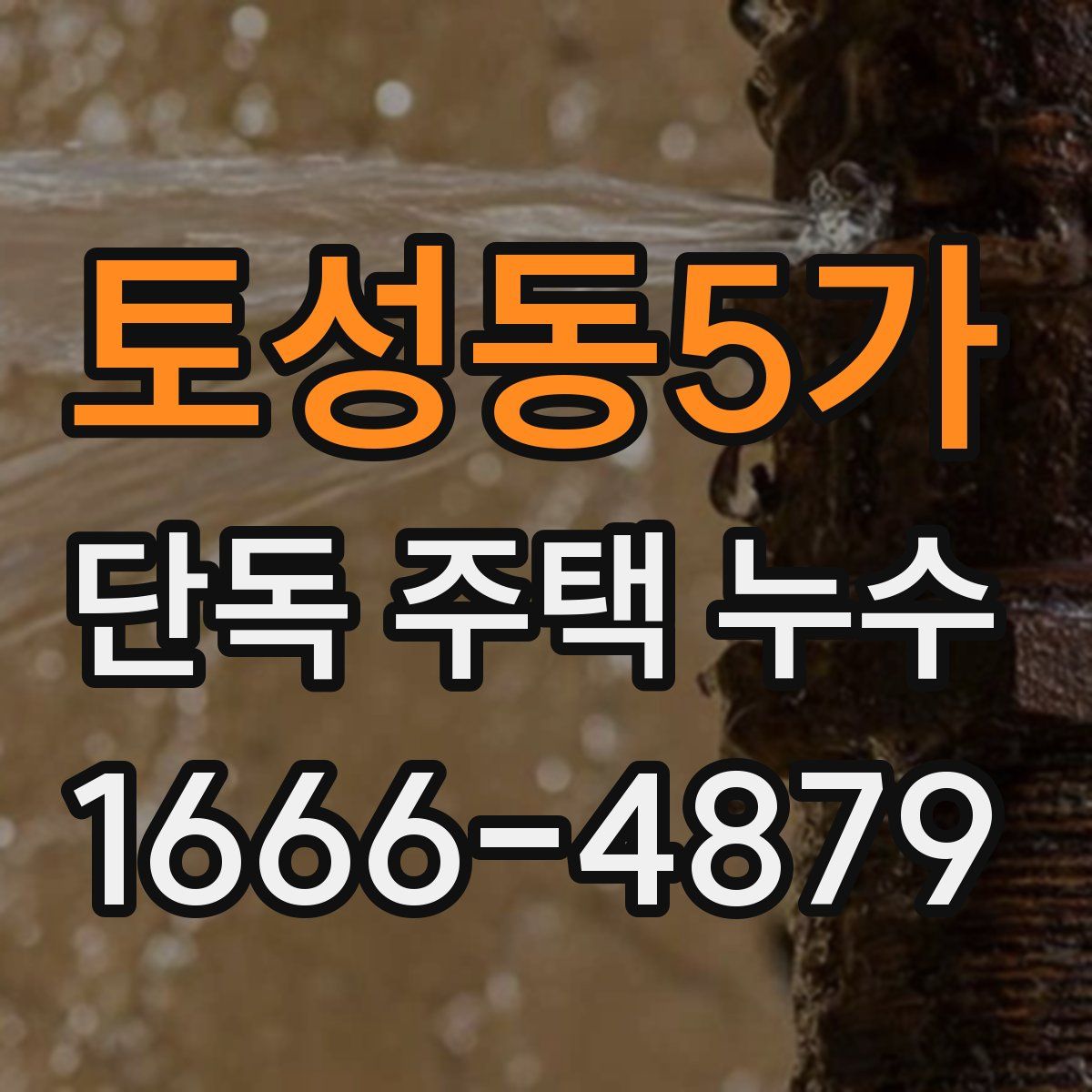 토성동5가 단독 주택 누수
