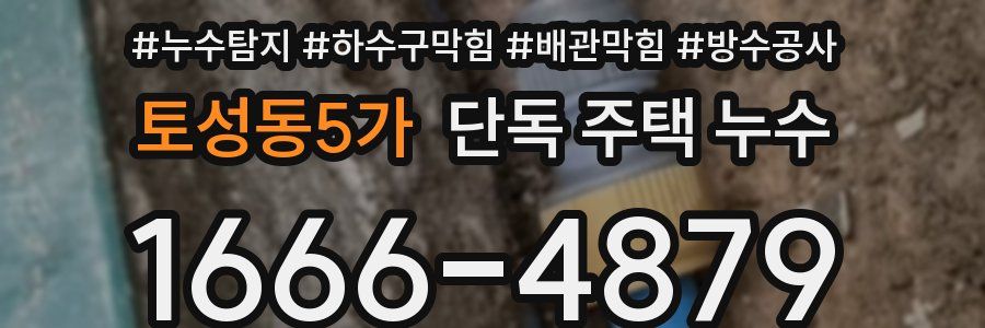 토성동5가 단독 주택 누수