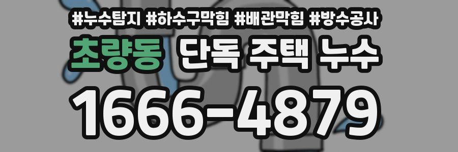 초량동 단독 주택 누수