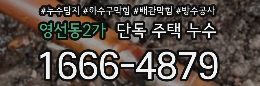 영선동2가 단독 주택 누수