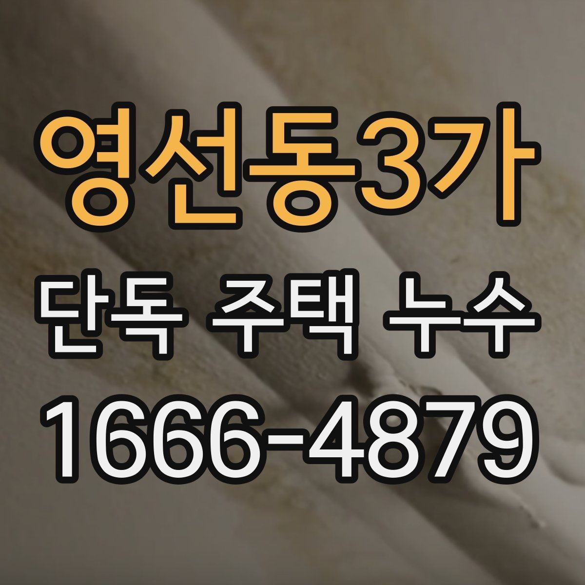 영선동3가 단독 주택 누수 진단 결과를 해석하는 법