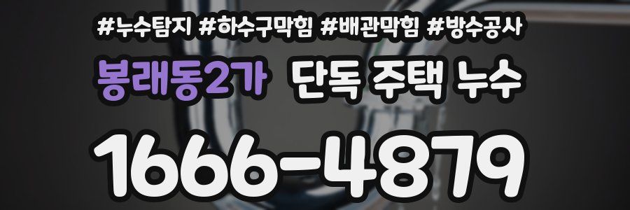 봉래동2가 단독 주택 누수