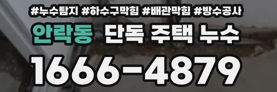 안락동 단독 주택 누수