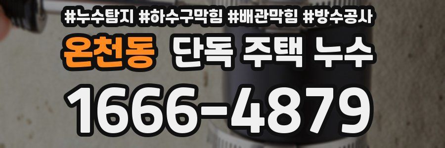 온천동 단독 주택 누수