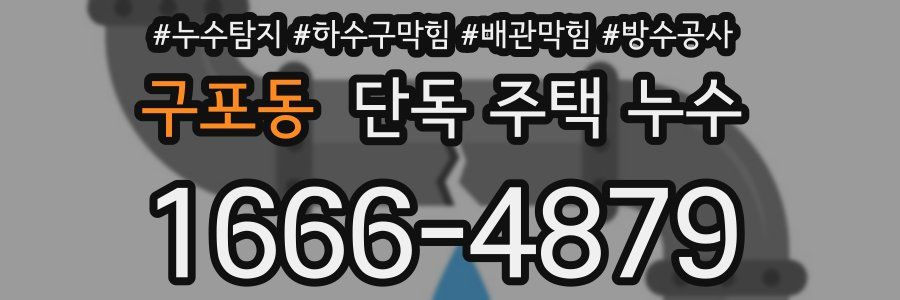 구포동 단독 주택 누수