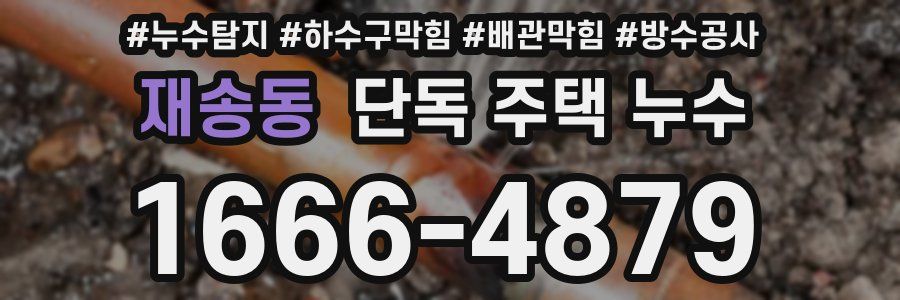 재송동 단독 주택 누수