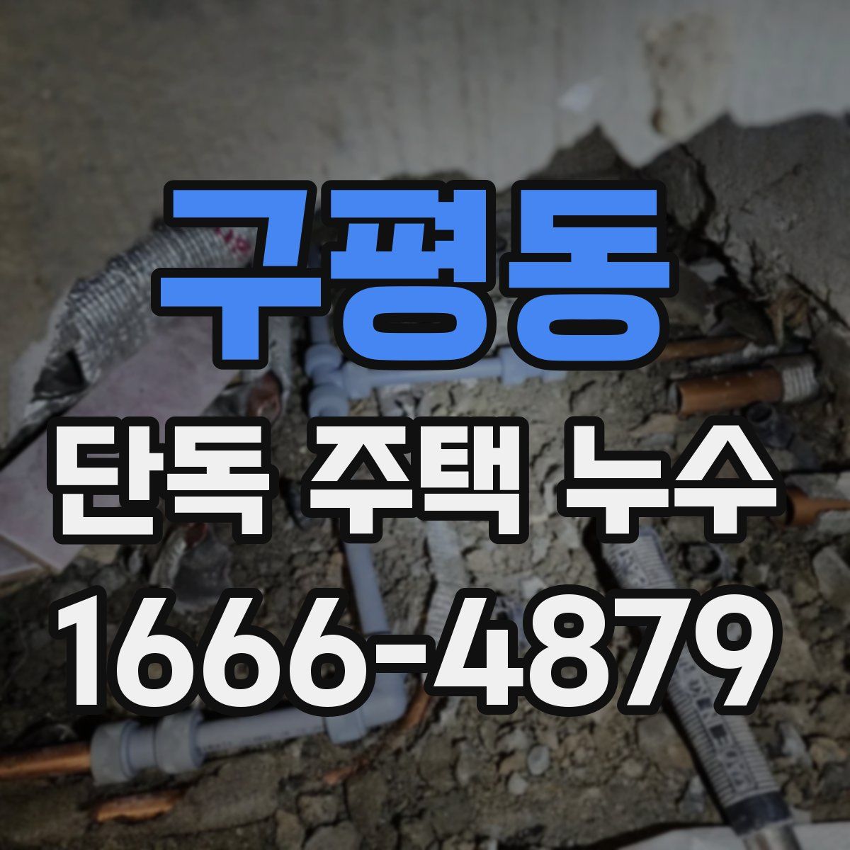 구평동 단독 주택 누수