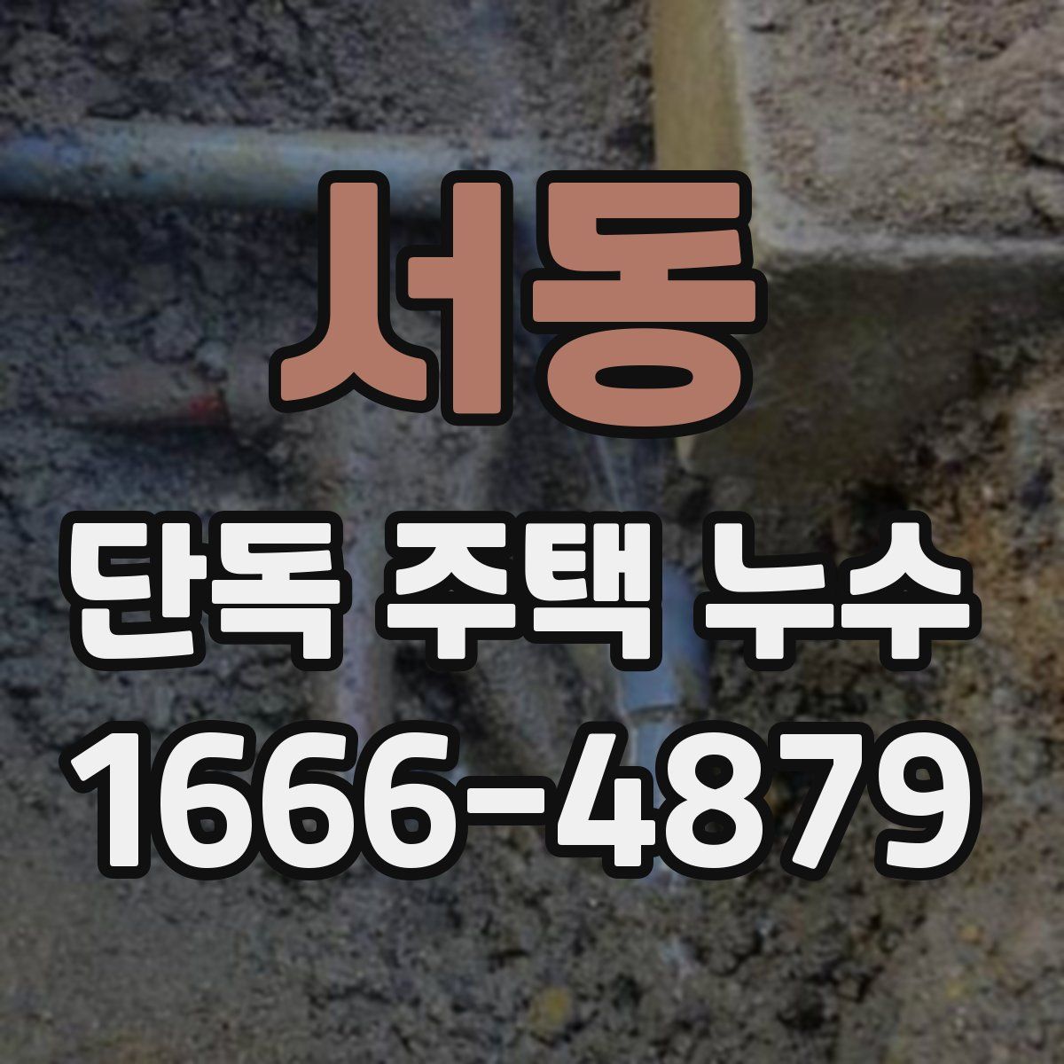 서동 단독 주택 누수