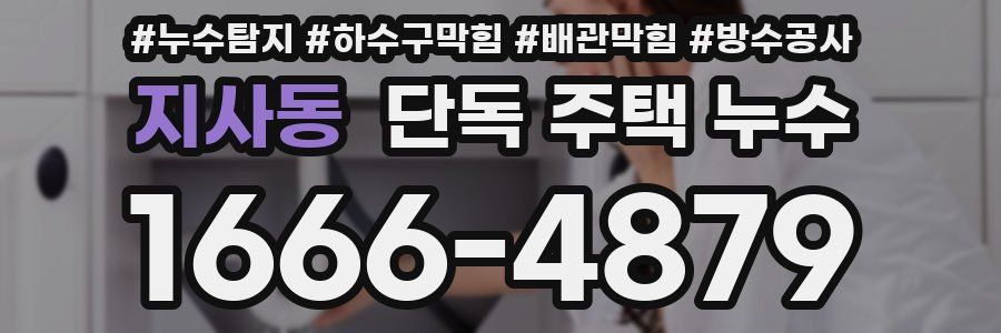 지사동 단독 주택 누수