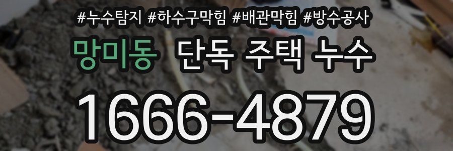 망미동 단독 주택 누수