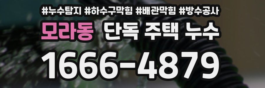 모라동 단독 주택 누수