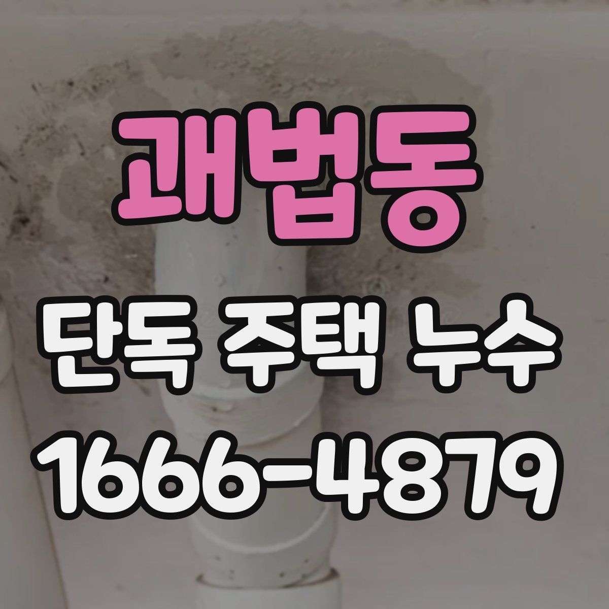 괘법동 단독 주택 누수