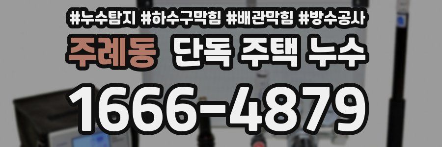 주례동 단독 주택 누수