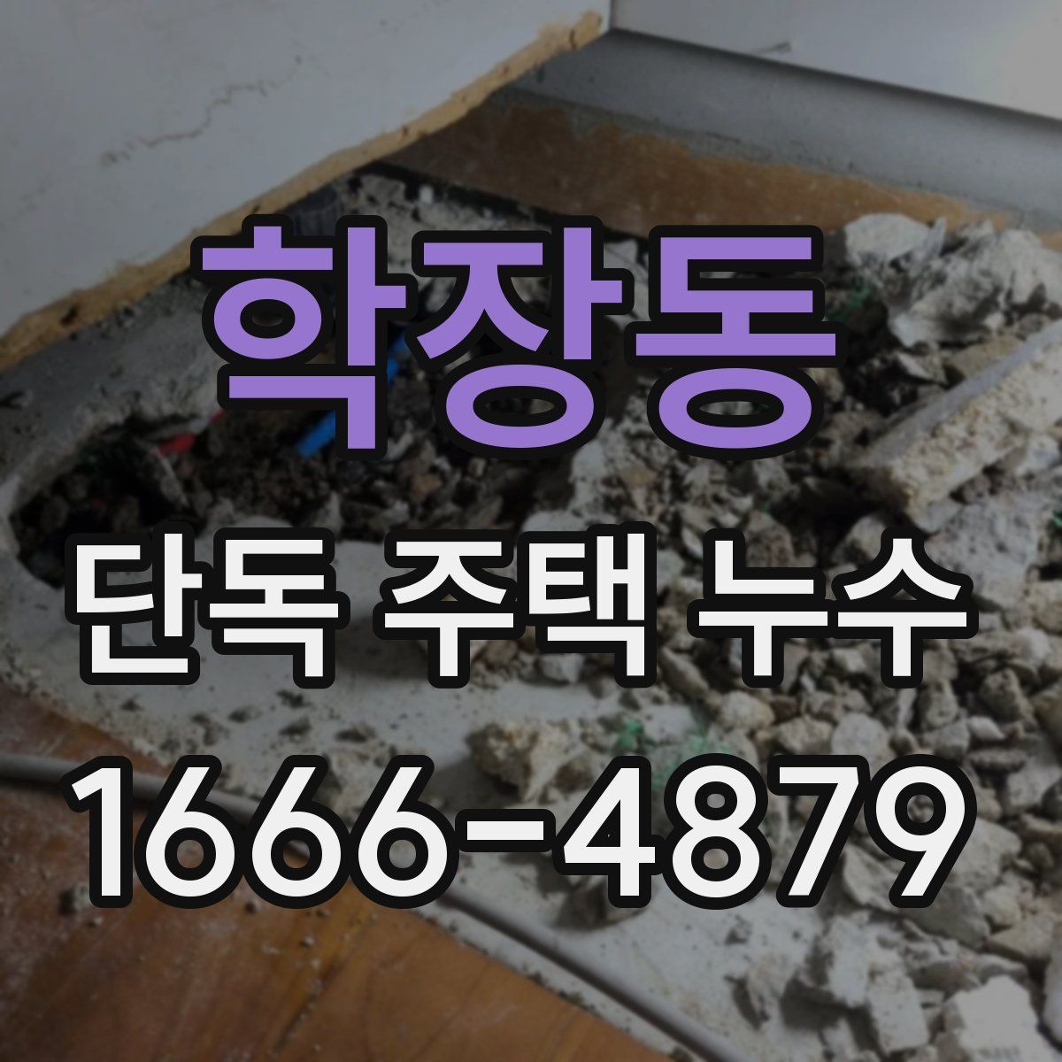 학장동 단독 주택 누수