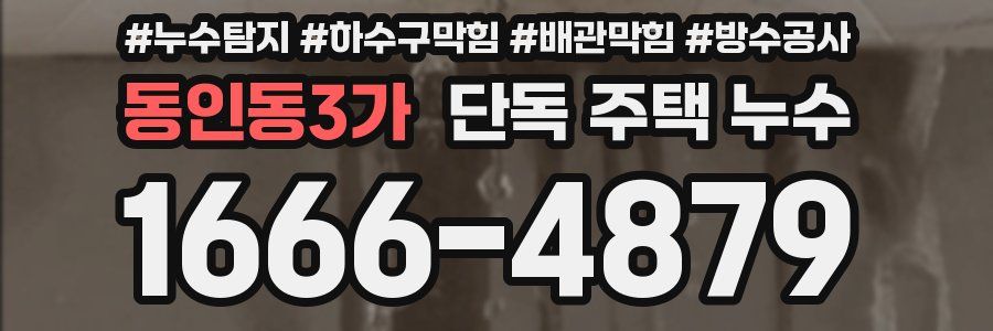 동인동3가 단독 주택 누수