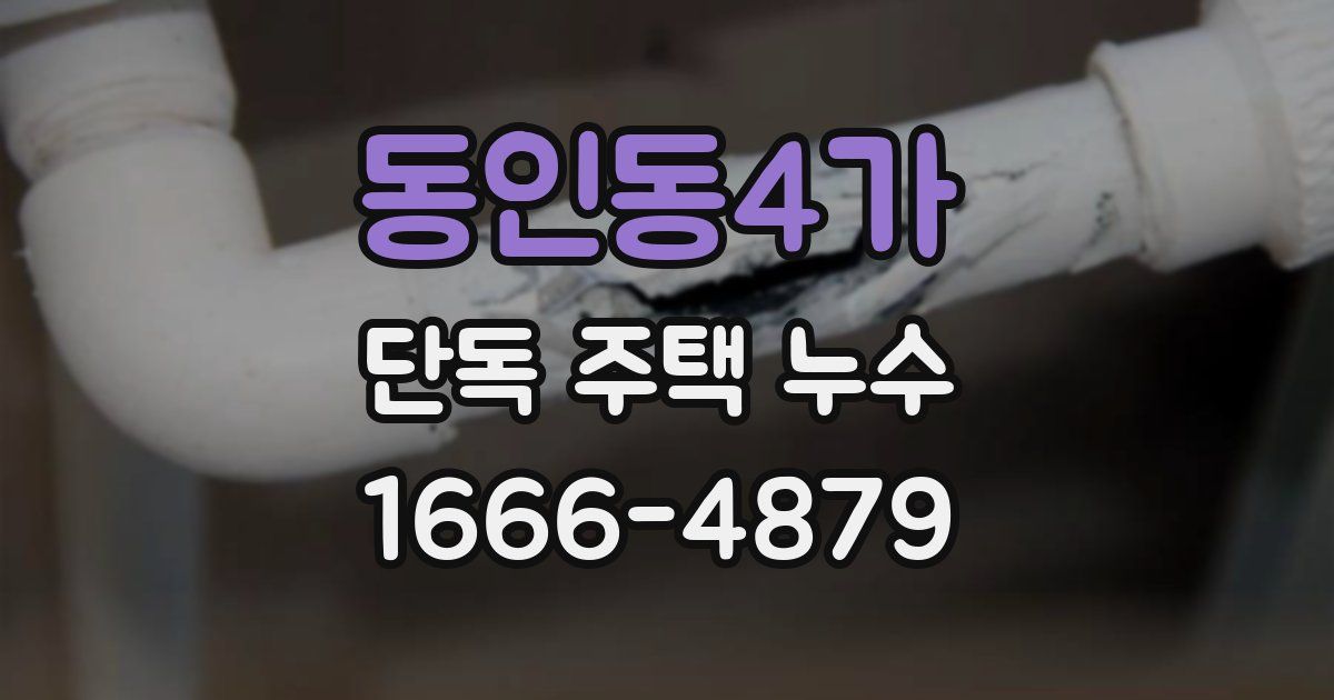 동인동4가 단독 주택 누수
