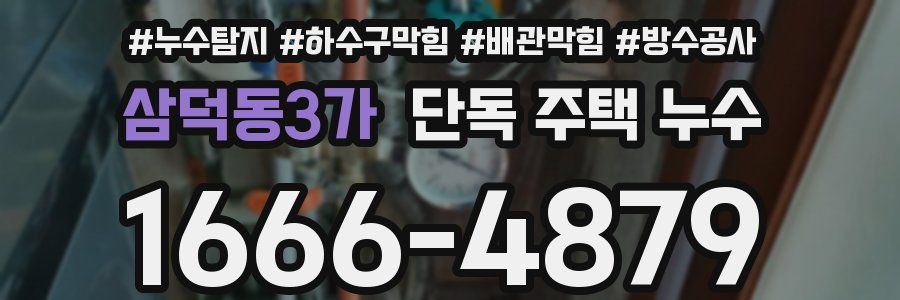 삼덕동3가 단독 주택 누수