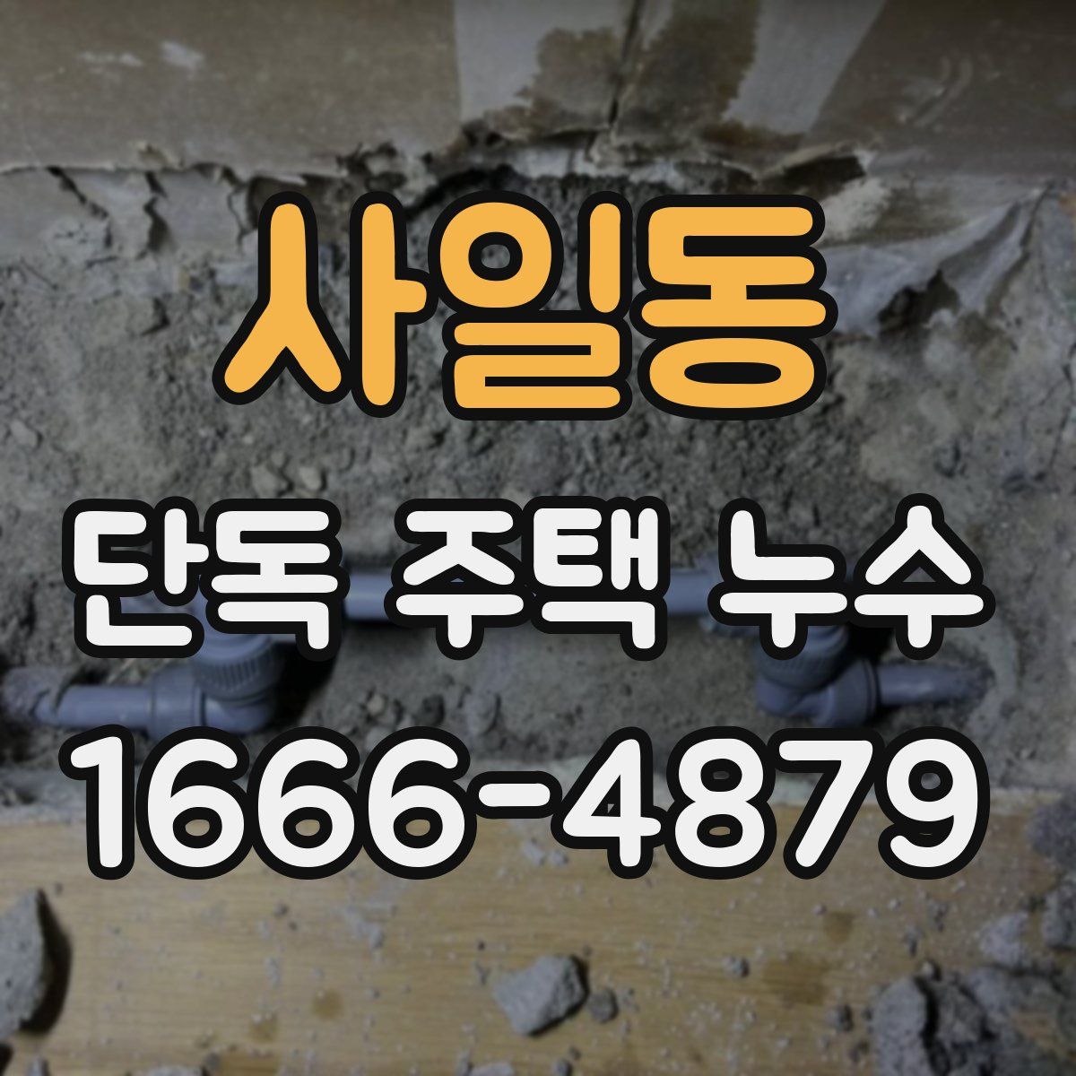 사일동 단독 주택 누수