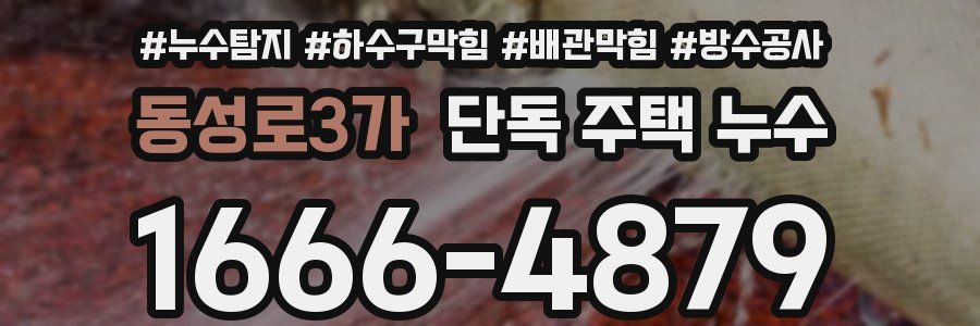 동성로3가 단독 주택 누수
