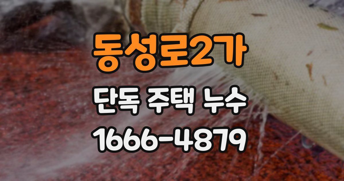 동성로2가 단독 주택 누수