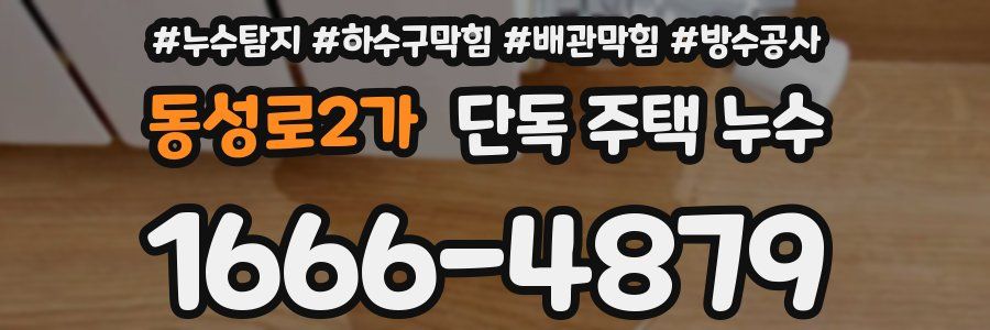 동성로2가 단독 주택 누수
