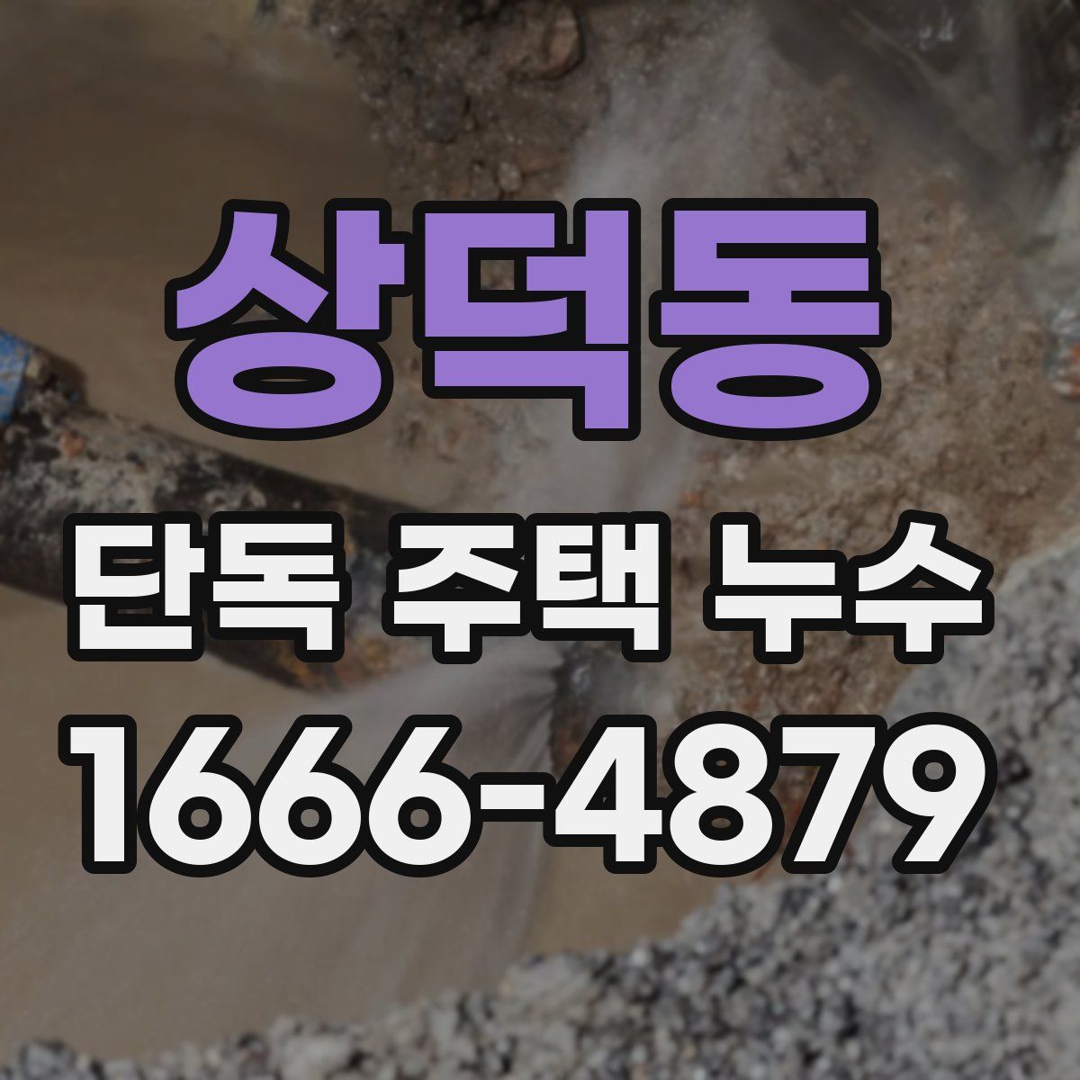 상덕동 단독 주택 누수