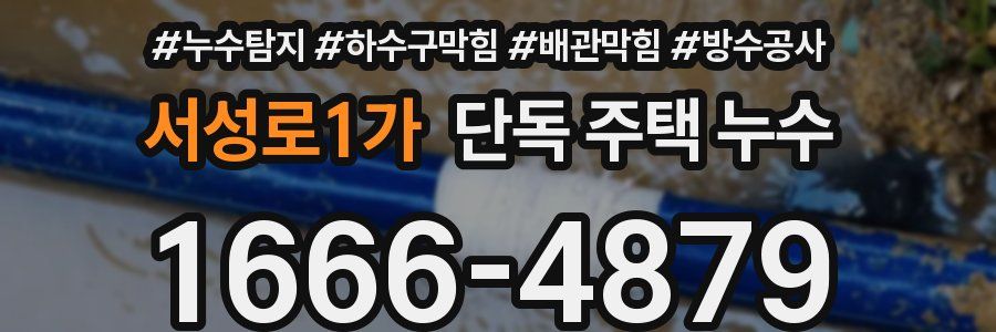 서성로1가 단독 주택 누수