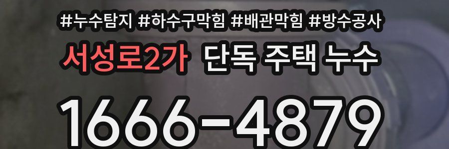 서성로2가 단독 주택 누수