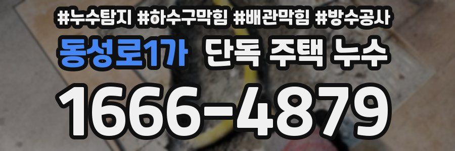 동성로1가 단독 주택 누수