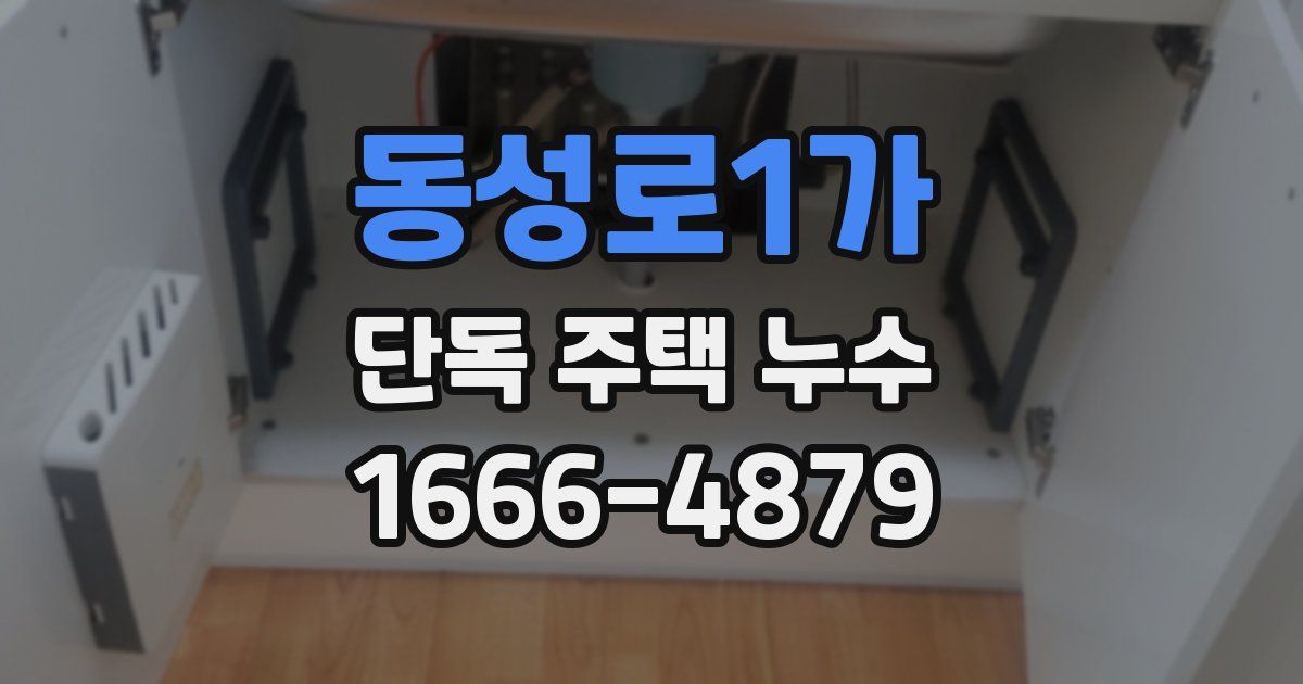 동성로1가 단독 주택 누수